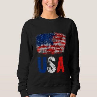 2022 4th Of July Independence Day Us American Flag Sweatshirt