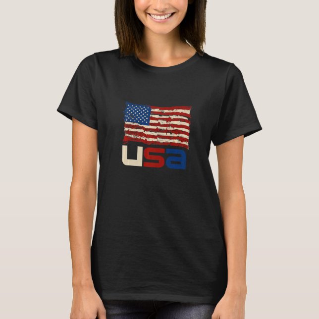 2022 4th Of July Independence Day Us American Flag T-Shirt (Front)
