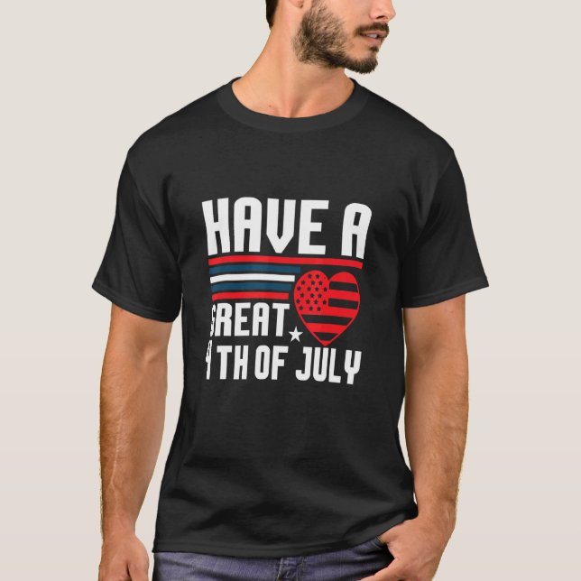 2022 4th Of July Independence Day Us American Flag T-Shirt (Front)