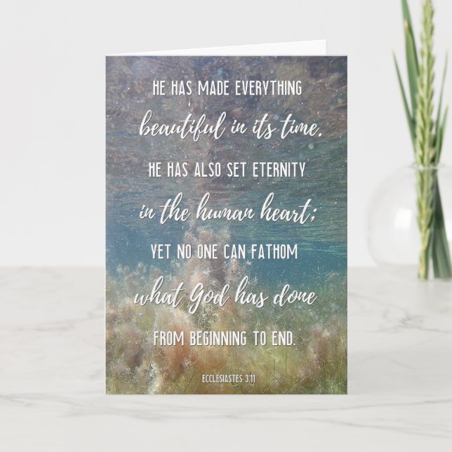 2022 Ancient Waters: Ecclesiastes 3:11  Card (Front)