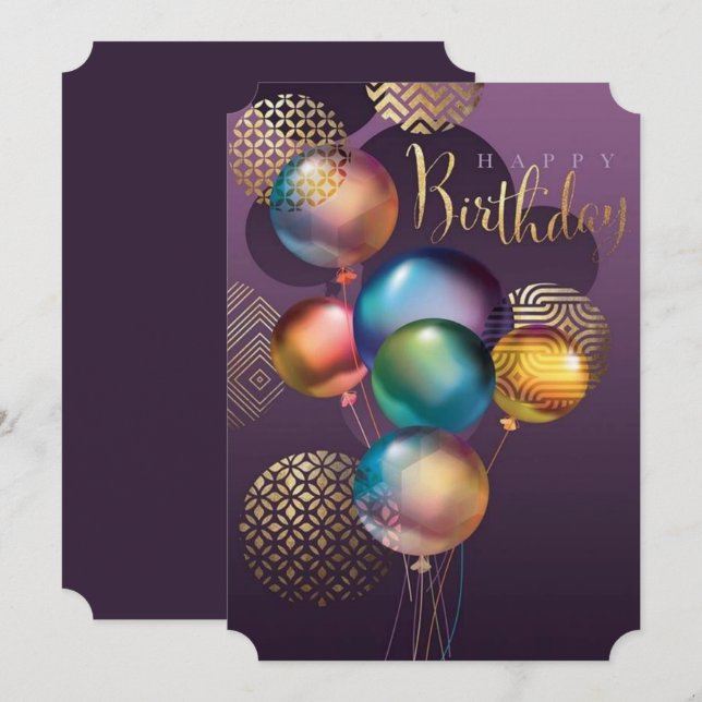 2022 birthday cards, invitation (Front/Back)