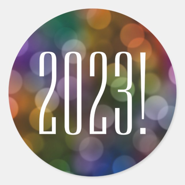2022 bokeh classic round sticker (Front)