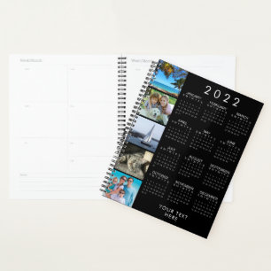 2022 Calendar 5 Photo Collage Your Colour Planner