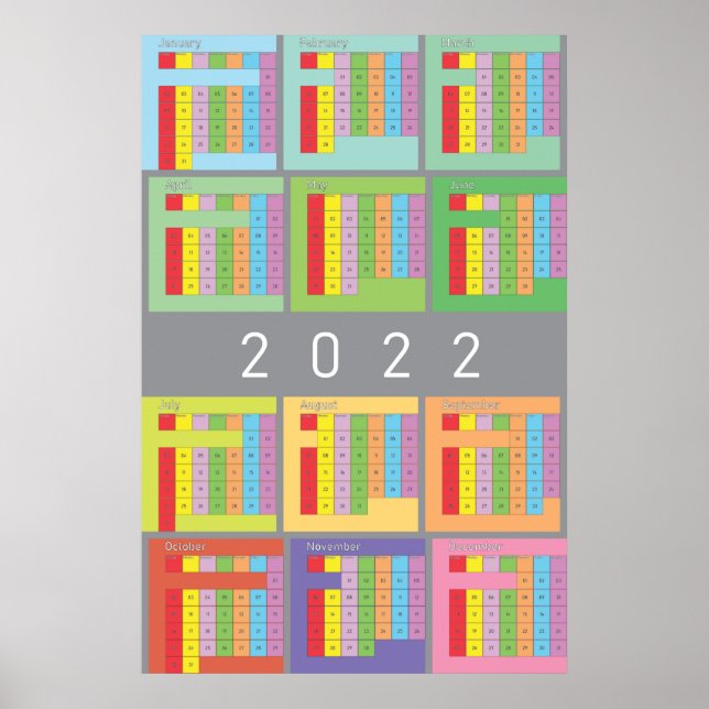 2022 calendar full colour poster (Front)