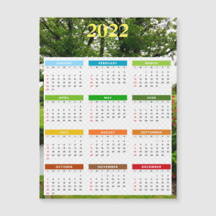 2022 Calendar Magnetic Card