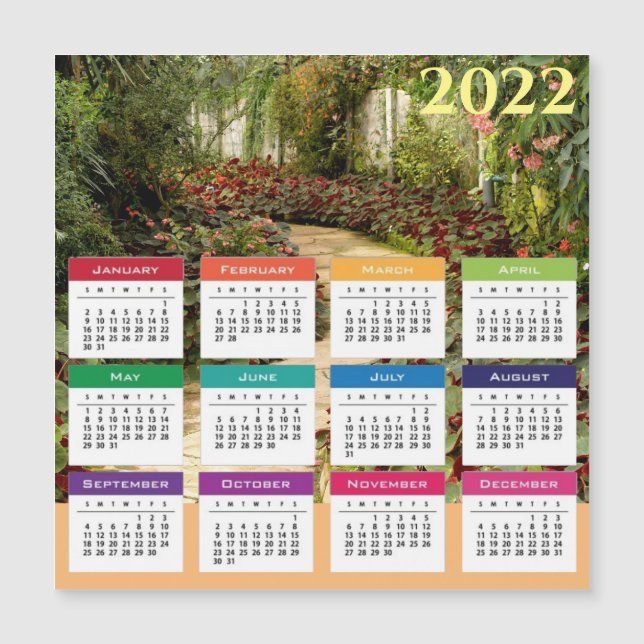 2022 Calendar Magnetic Card (Front)
