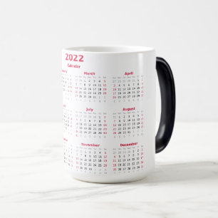 2022 Calendar Morphing Mug