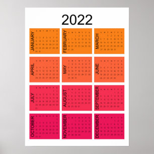 2022 Calendar Poster