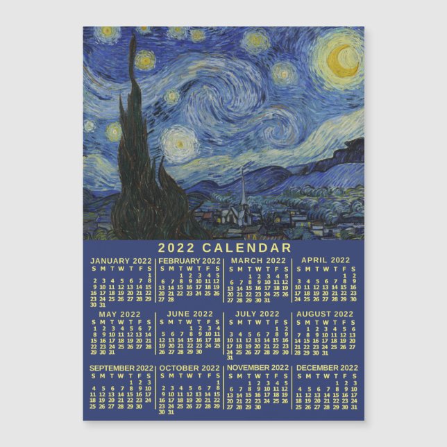 2022 Calendar (See Description for New Version)  (Front)