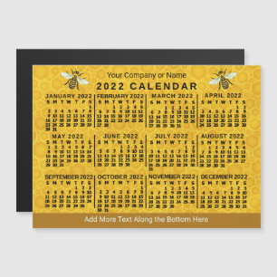 2022 Calendar (See Description for New Version)  Magnetic Invitation
