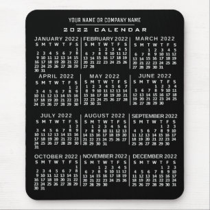 2022 Calendar (See Description for New Version)  Mouse Mat