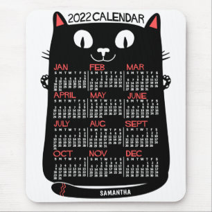 2022 Calendar (See Description for New Version) Mouse Mat