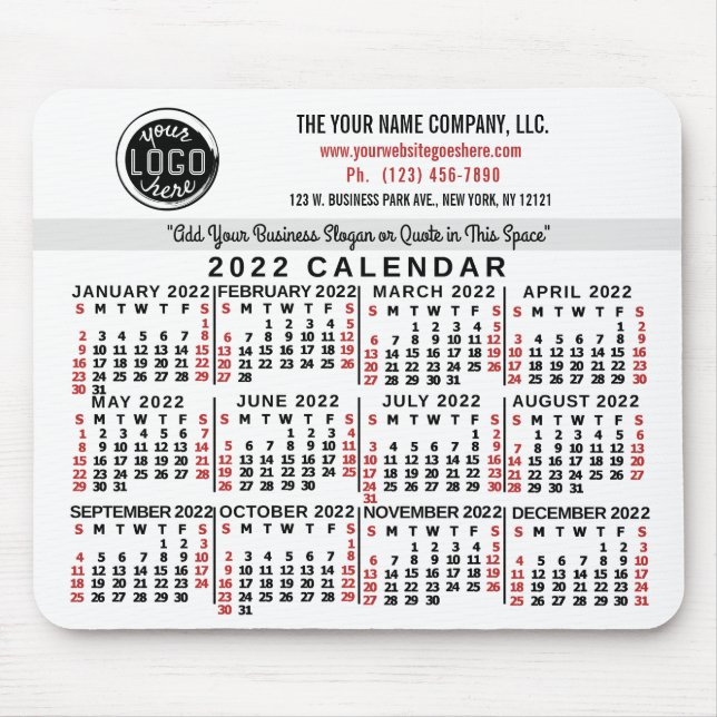 2022 Calendar (See Description for New Version)  Mouse Mat (Front)