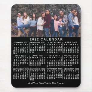 2022 Calendar (See Description for New Version)  Mouse Mat