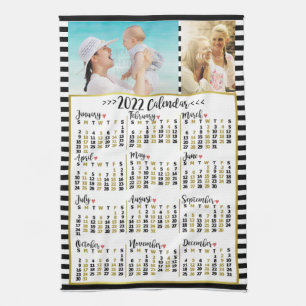 2022 Calendar (See Description for New Version)  Tea Towel