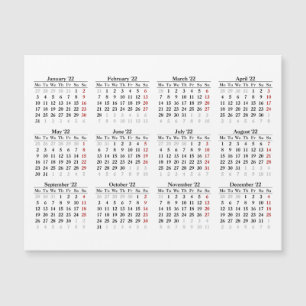 2022 calendar template