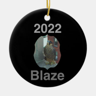 2022 Ceramic Circle Ornament Blaze