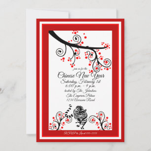 2022 Chinese New Year Tiger Invitation