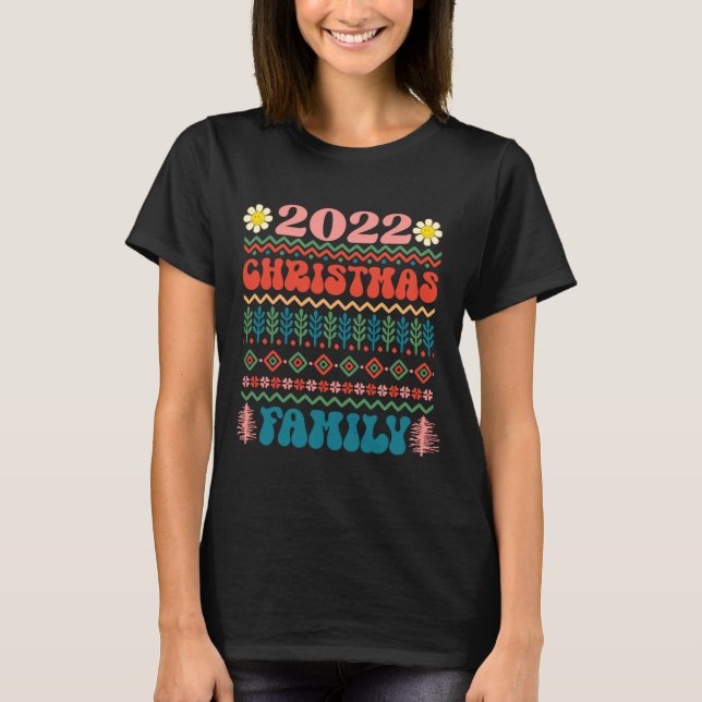 2022 Christmas Family Merry Christmas Xmas Holiday T-Shirt (Front)
