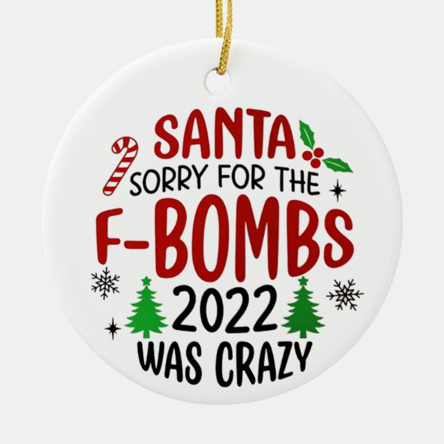 2022 Christmas Ornament SVG, Covid, Funny Xmas (Front)