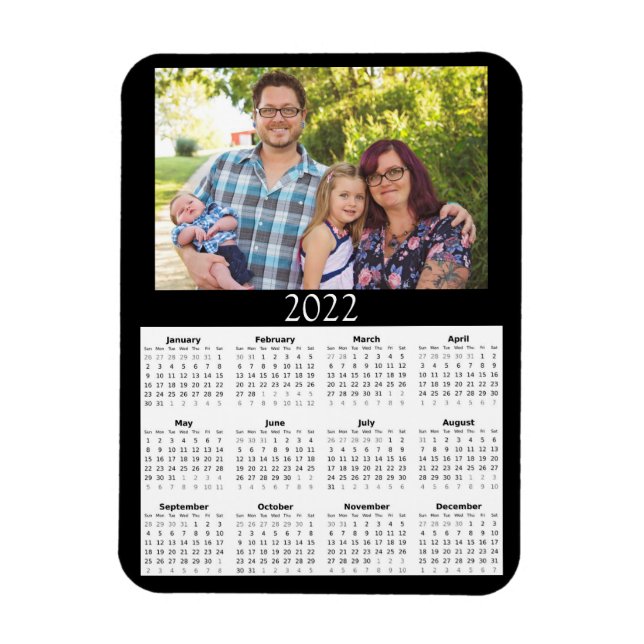 2022 Customised Photo Calendar Mini Magnet (Vertical)