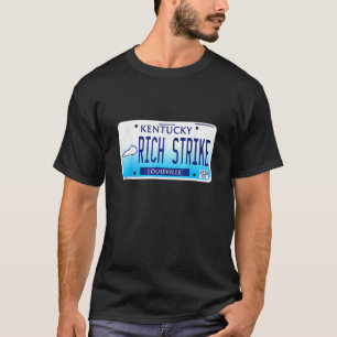 2022 Derby Winner Rich Strike License Plate Graphi T-Shirt