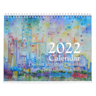 2022 Detroit Calendar