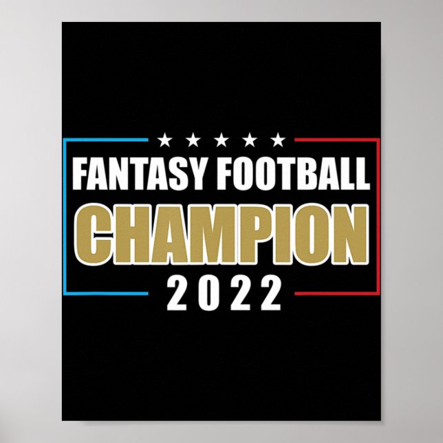 2022 Fantasy Football Champion USA Football Poster (Front)