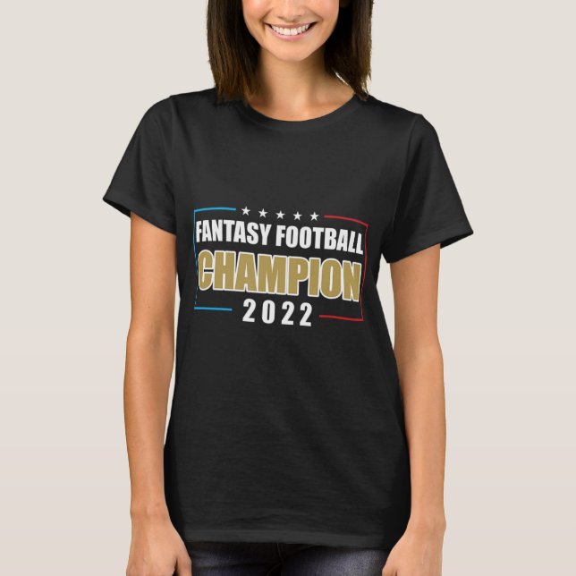 2022 Fantasy Football Champion USA Football T-Shirt (Front)