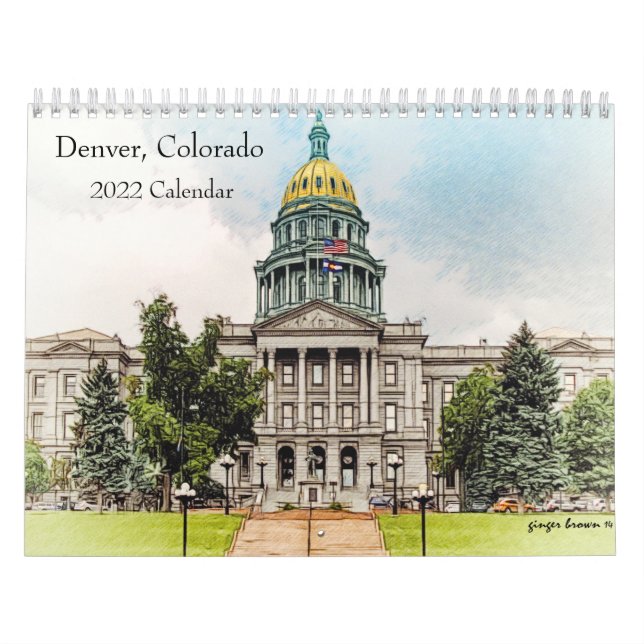 2022 Glimpse of Downtown Denver, Colorado Calendar (Cover)