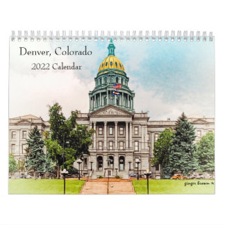2022 Glimpse of Downtown Denver, Colorado Calendar