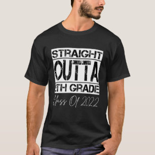 2022 Graduation Tiedye Straight Outta 5th Fifth Gr T-Shirt
