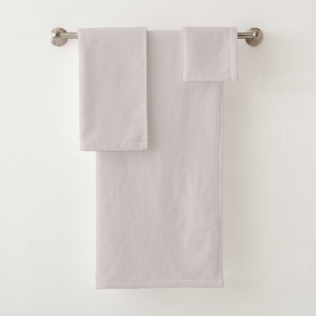 2022 Hint of Violet interior design trend colour.  Bath Towel Set (Insitu)