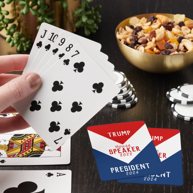 2022 House Speaker Trump President 2024 Playing Cards (In Situ)