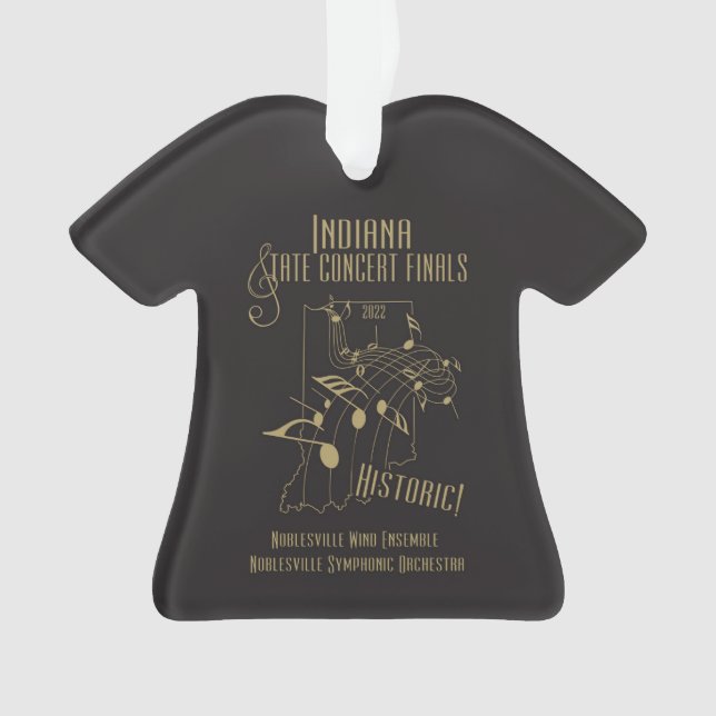 2022 ISSMA State Concert Finals Ornament (Front)