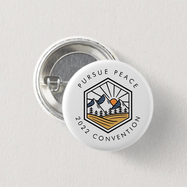 2022 JW Convention -Mountain 3 Cm Round Badge (Front & Back)
