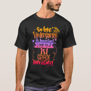 2022 Kids  Tie Dye So Long Kindergartengraduation  T-Shirt
