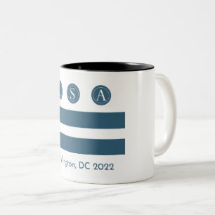 2022 LSA Annual Meeting, DC Flag Logo Two-Tone Coffee Mug