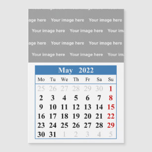 2022 May calendar Magnetic card
