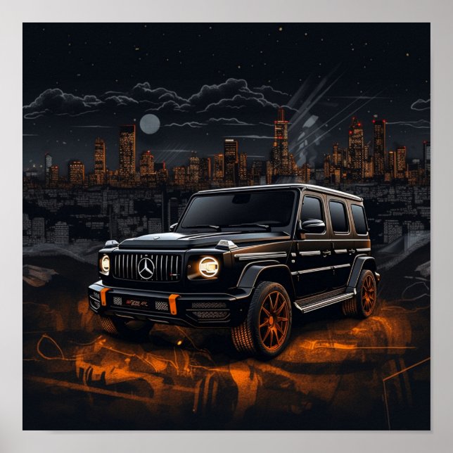 2022 Mercedes AMG G63 G-Class G-Wagon Luxury SUV Poster (Front)