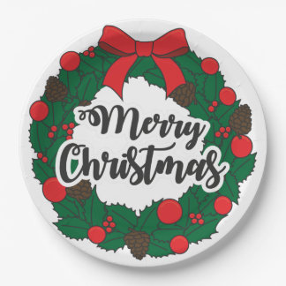 2022 Merry christmas Paper Plate