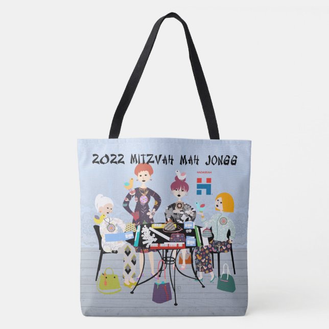 2022 Mitzvah Mah Jongg Tote Bag (Front)