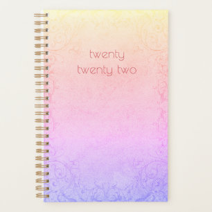 2022 Modern Pastel Rainbow Gradient Planner