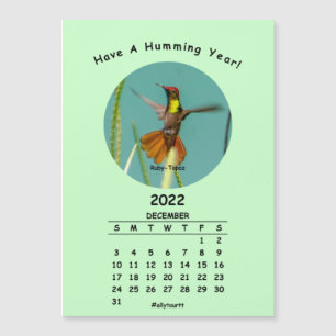 2022 Monthly Magnetic Calendar Series 12 of 12