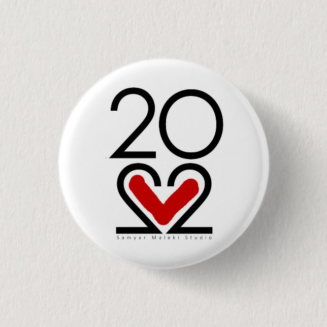 2022 New Year Button (Front)