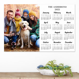 2022 Personalised Photo New Year 12 Month Calendar Poster