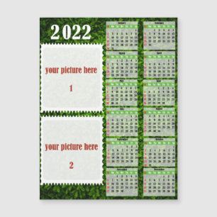 2022 Photo Personalised Calendar Fridge Magnet