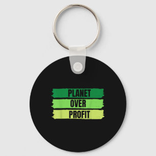 2022 Planet Over Profit Earth Day Vintage T-shirt Key Ring