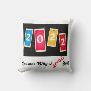 2022 Reasons Why I Love You Cushion