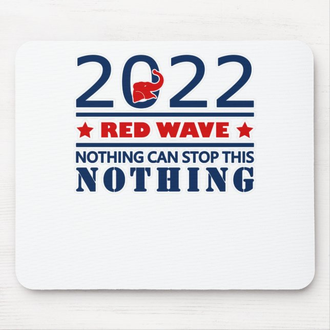 2022 RED WAVE MOUSE MAT (Front)